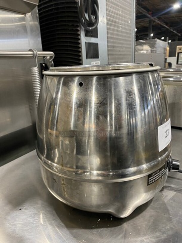 Winco Commercial Countertop Food Warmer Soup Kettle! WORKING WHEN REMOVED! Model: ESW70 SN: ESW70050004074 120V - Image 2 of 7