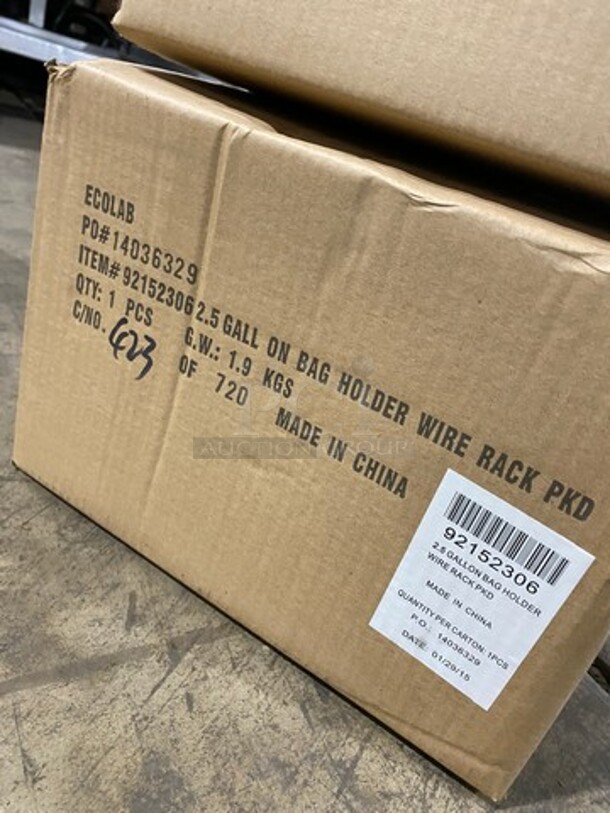 NEW! IN THE BOX! Ecolab Bag Holder Wire Rack! - Image 2 of 5