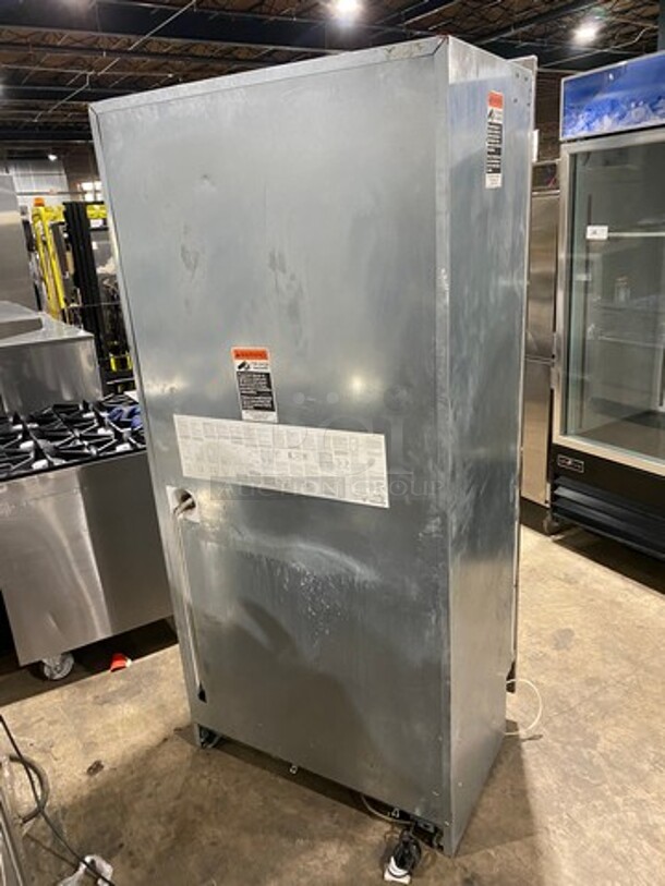 Built In Half Cooler Half Freezer Combo Unit! With Poly Shelves! Solid Stainless Steel! - Image 4 of 11