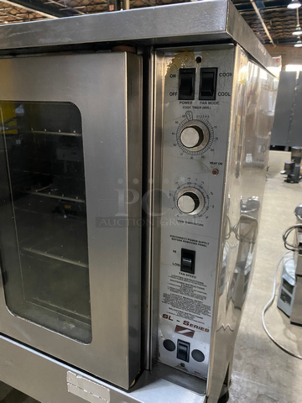 Southbend Commercial Natural Gas Powered Single Deck Convection Oven! SL Series!! With 2 View Through Doors! With Metal Oven Racks! All Stainless Steel! On Casters! - Image 7 of 9