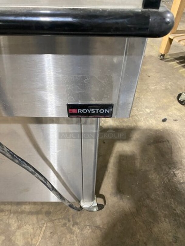 WOW! Royston Commercial Electric Powered Heated Food Display Case Merchandiser! With Sneeze Guard! All Stainless Steel! On Casters! Model: HIMHH1SS362555 SN: 02000072ROY 120V 60HZ 1 Phase - Image 2 of 9