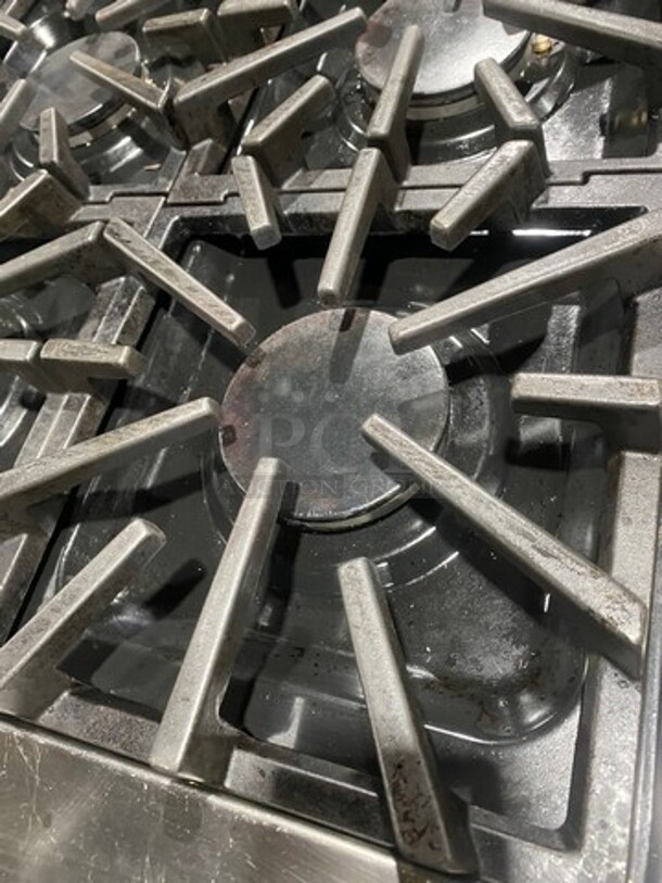 Thermador 6 Burner Stove! With Oven Underneath! Metal Oven Racks! Stainless Steel! - Image 6 of 9
