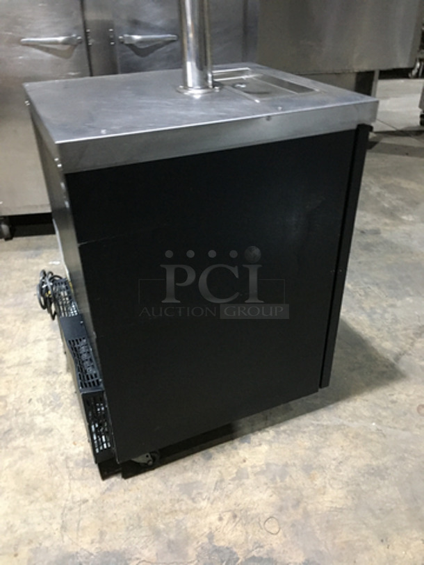 SWEET!! Micro Matic 2 Tap Refrigerated Beer Kegerator Cooler! Model: MDD23 SN: 14104225M 115V 60HZ 1 Phase - Image 4 of 8