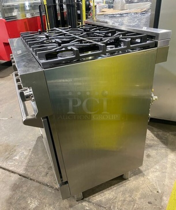 SWEET! Zline Gas Powered 6 Burner Stove! With Oven Underneath! Stainless Steel! MODEL RG36 SN:RG36GE2204007903 120V  - Image 2 of 11