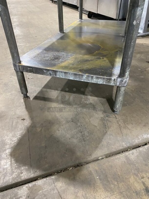 WOW! L & J Solid Stainless Steel Work Top/ Prep Table! With Storage Space Underneath! On Legs! - Image 6 of 9