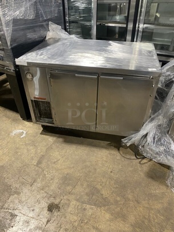 Universal Coolers Commercial 2 Door Lowboy/Worktop Cooler! All Stainless Steel! On Legs! - Image 1 of 6