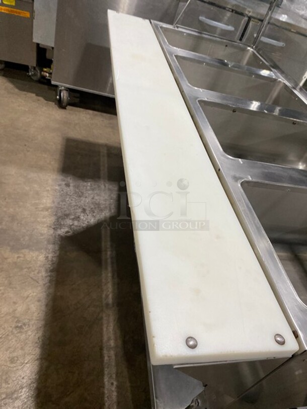Supremetal 4 Well Electric Steam Table! With Sneeze Guard And Commercial Cutting Board! On Casters! - Image 7 of 11