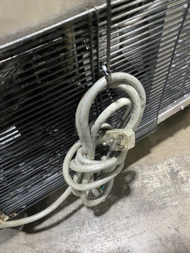 Turbo Air Refrigerated Salad Bar Island! With Double Over Head Shelf Storage! Single Door Storage Space Underneath! All Stainless Steel! On Casters! Model: MST28 115V - Image 10 of 10