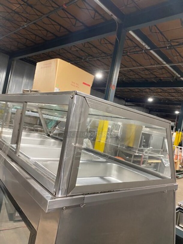Cool Tech Commercial Refrigerated Deli Display Case Merchandiser! With Slanted Front Glass! With Sliding Rear Access Glass Doors! All Stainless Steel! Model: CMPH48SD SN: 113342 120V - Image 9 of 11