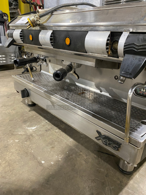 NICE! Conti Xeos Commercial Countertop 2 Group Espresso Machine! All Stainless Steel! On Small Legs! - Image 5 of 7