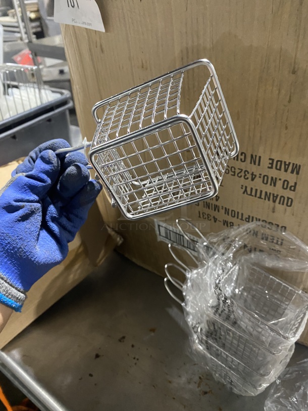 New!All One Money!  Win Ware stainless Steel Mini Fry Basket Servers!  - Image 5 of 8