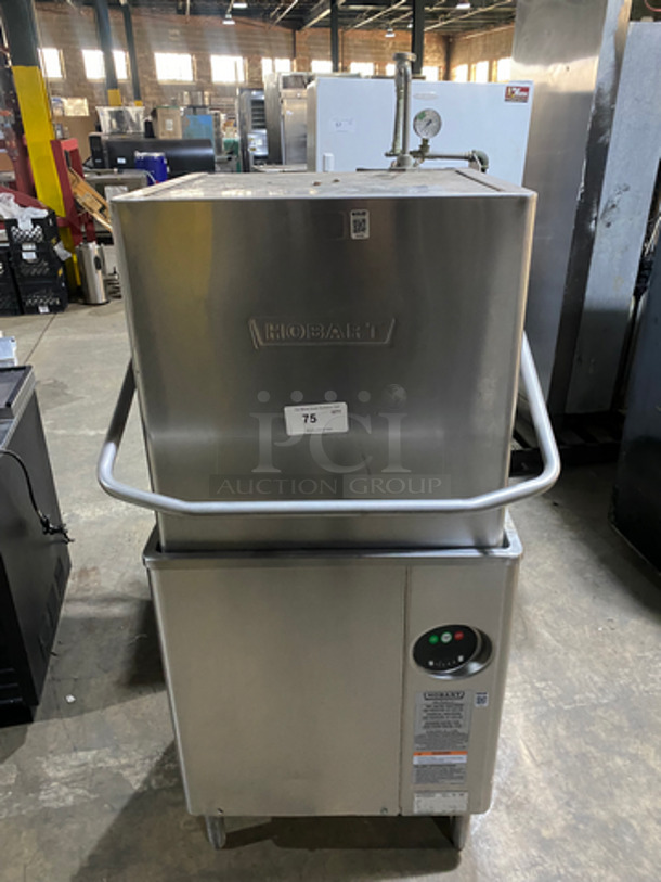 FAB! Hobart Commercial Pass-Through Heavy-Duty Dishwasher! All Stainless Steel! On Legs! Model: AM15 SN: 231099775 208/240V 60HZ 3 Phase