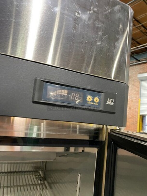 Turbo Air Commercial Single Door Reach In Refrigerator! With Poly Coated Racks! All Stainless Steel! On Casters! Model: M3R241 SN: M3R2L8Z083 115V 60HZ 1 Phase - Image 8 of 9
