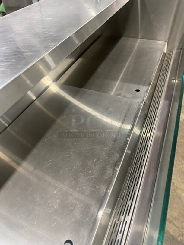 ALL STAINLESS-STEEL IN-LINE Reach In Grab N Go Cooler Display Case Merchandiser! 115V 1 Phase!  - Image 5 of 7
