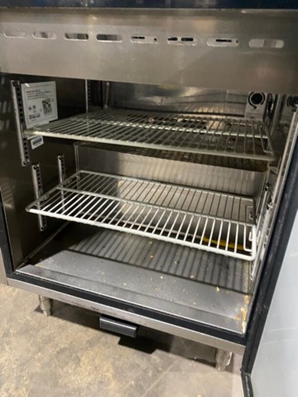 NICE! Turbo Air Refrigerated Salad Bar Island! With Sneeze Guard! Single Door Storage Space Underneath! All Stainless Steel! On Legs! Model: MST28711S SN: MS2T803217 115V 60HZ 1 Phase - Image 6 of 8