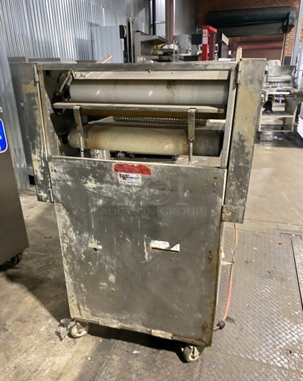 Lucks Floor Style Commercial Dough Sheeter/Molder! On Casters! Working When Removed! Model: LSM24 SN: 1021070 115V 60HZ 1 Phase - Image 3 of 10