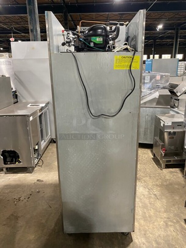 Hoshizaki Commercial Single Door Reach In Cooler! With View Through Door! Poly Coated Racks! Stainless Steel Body! On Casters! Model: CR1BFGYCR SN: E70099H 115V 60HZ 1 Phase - Image 3 of 8
