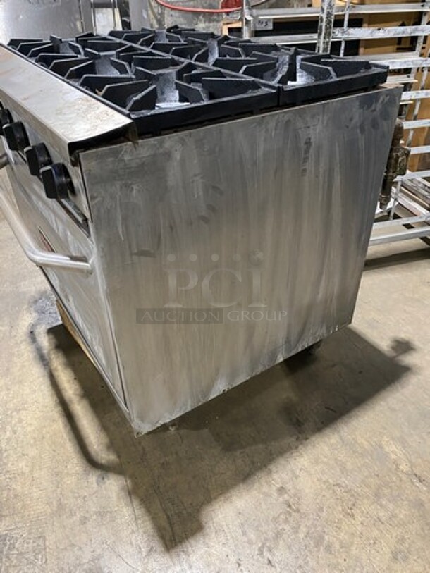 Tristar Commercial Natural Gas Powered 6 Burner Stove! With Full Size Oven Underneath! All Stainless Steel! - Image 3 of 9