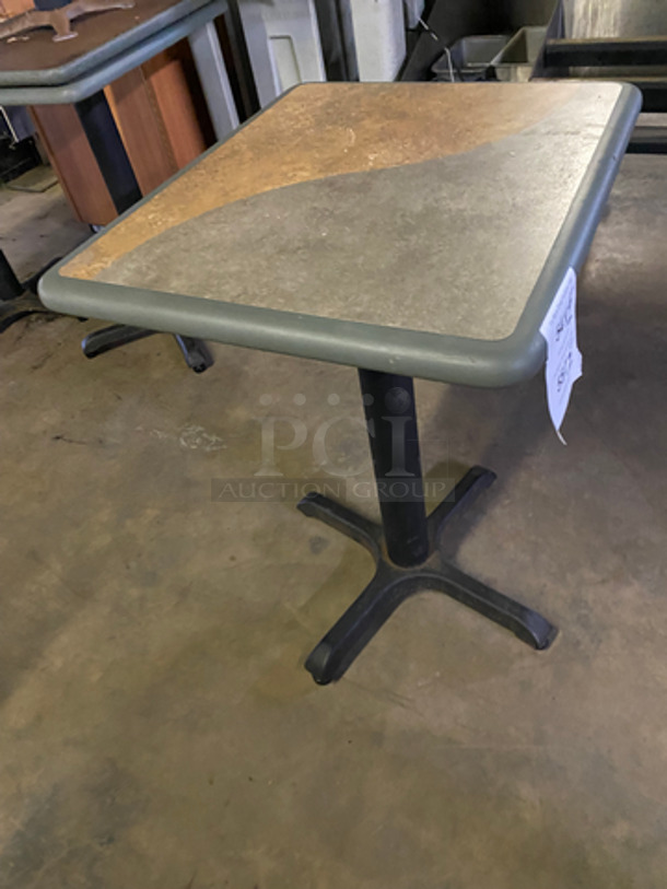 Square Subway Tables! With Black Metal Base! 2x Your Bid! - Image 2 of 6