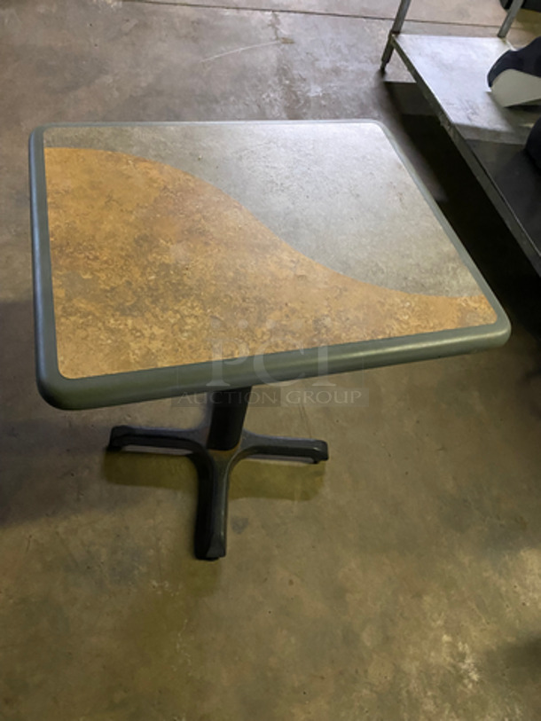 Square Subway Tables! With Black Metal Base! 2x Your Bid! - Image 4 of 6