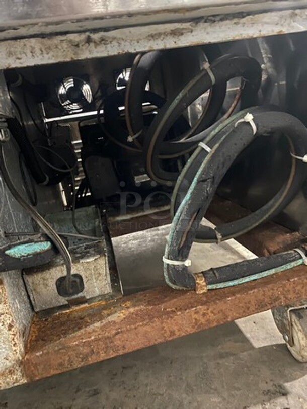 Kairak Custom Made Commercial Work Top Table/ Equipment Stand! With Raised Back And Side Splashes! With Drawer Storage Space Underneath! All Stainless Steel! On Casters! - Image 8 of 8