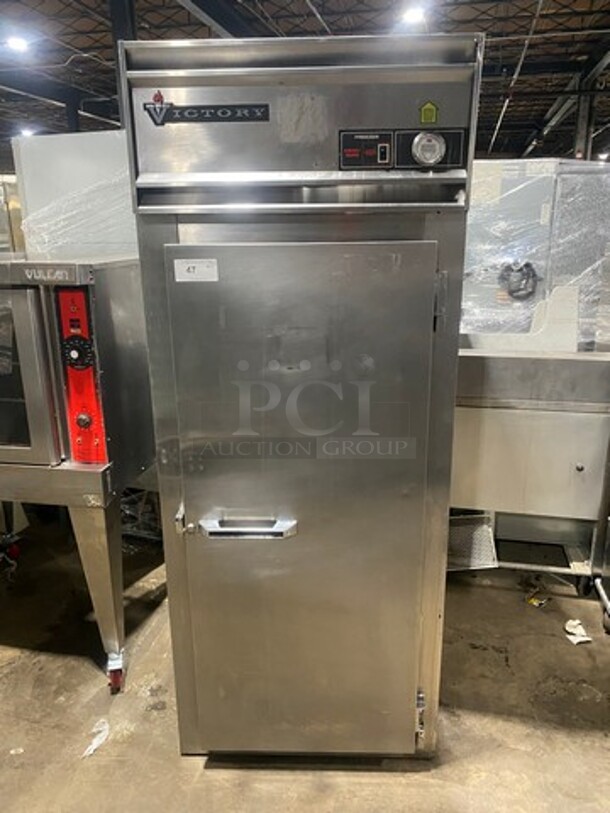 Victory Commercial Single Door Reach In Freezer! All Stainless Steel! - Image 1 of 9