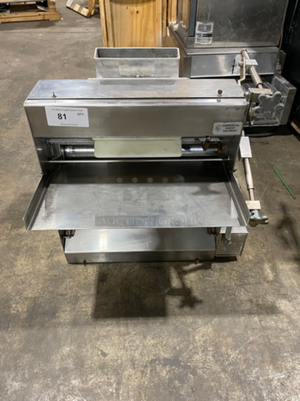 Summer Set Commercial Countertop Dough Sheeter! All Stainless Steel!