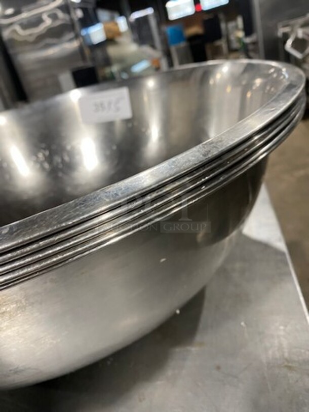 Large Stainless Steel Mixing Bowls! 5x Your Bid! - Image 3 of 5