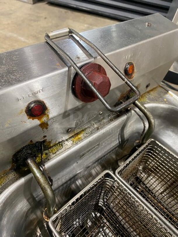 Cecilware Countertop Electric Powered Deep Fat Fryer! With Backsplash! All Stainless Steel! Working! - Image 6 of 8