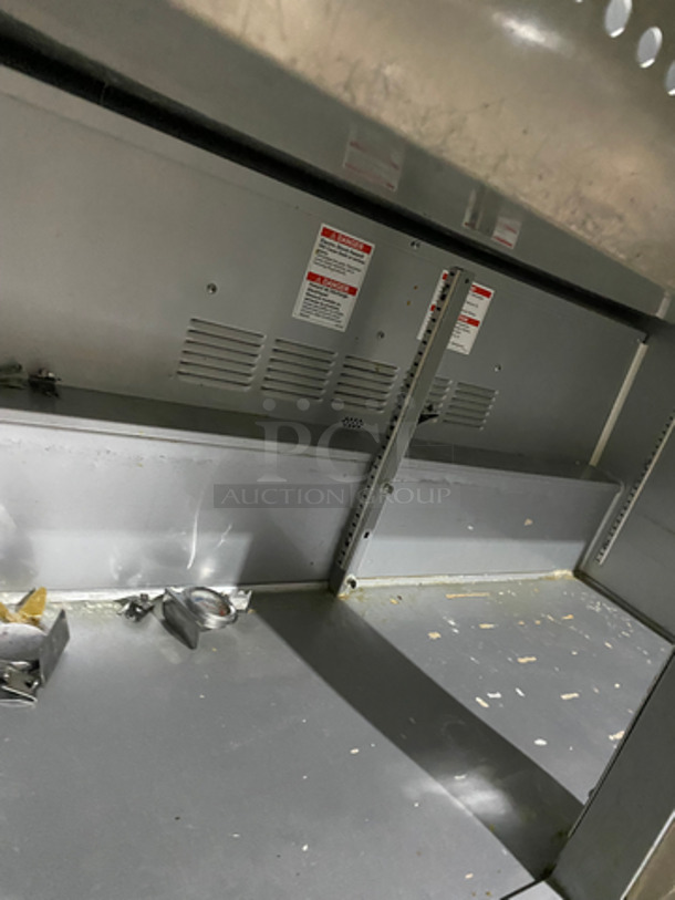 Victory Commercial Refrigerated Sandwich Prep Table! With 2 Door Underneath Storage Space! All Stainless Steel! On Casters! Model: VSP48HC18BOST SN: 12305041 115V 60HZ 1 Phase - Image 6 of 9