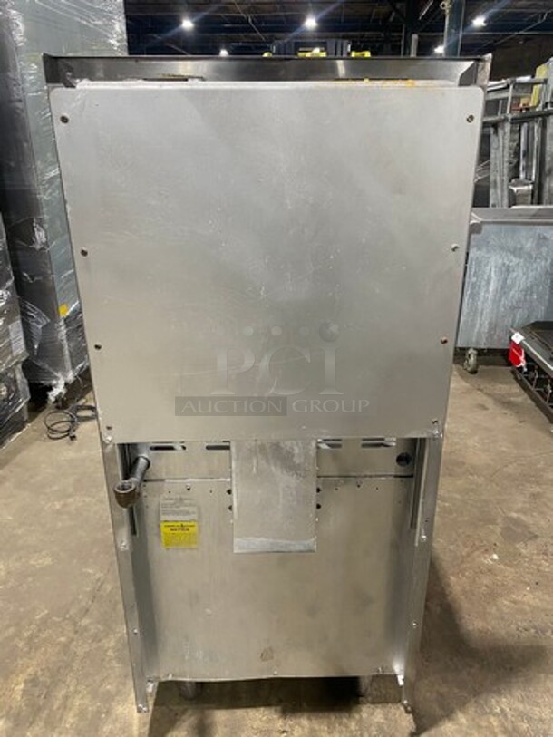 American Range Commercial Natural Gas Powered 4 Burner Stove! With Raised Back Splash! With Oven Underneath! All Stainless Steel! On Casters! - Image 3 of 10