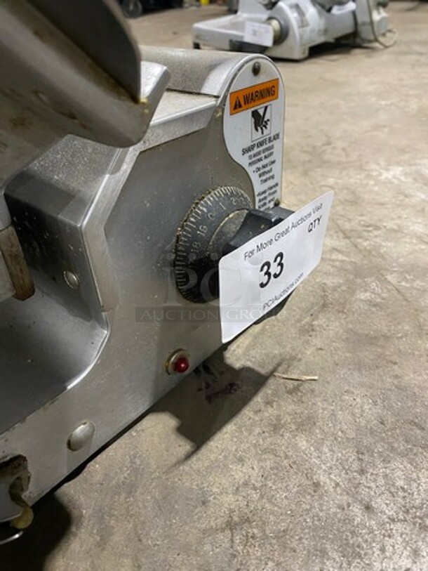 Globe Commercial Countertop Deli/Meat Slicer! All Stainless Steel! Model: 3500 SN: 351858 115V 60HZ 1 Phase - Image 9 of 12