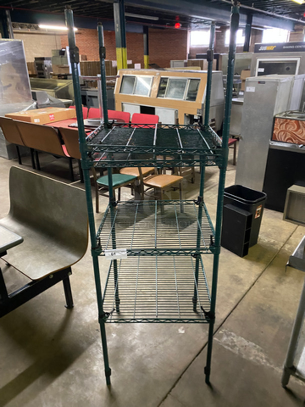 4 Tier Metal Wire Shelf! On Legs! - Image 1 of 4