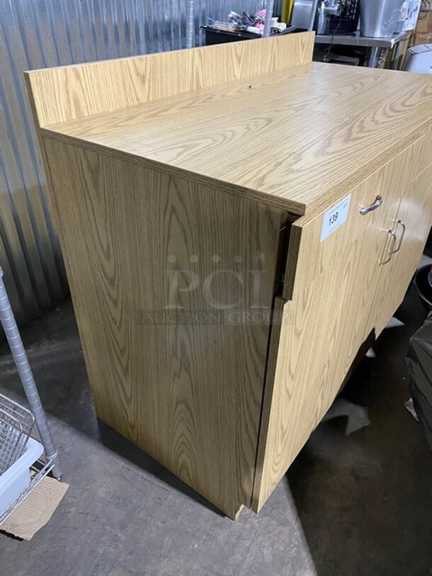 Custom Wooden Prep/Storage Cabinet! - Image 4 of 9