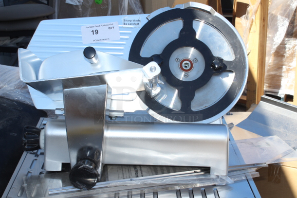 BRAND NEW SCRATCH & DENT! Avantco SL312 12" Manual Gravity Feed Meat Slicer - 1/3 hp 120v 1ph. See photos. Parts may be missing.  - Image 2 of 5