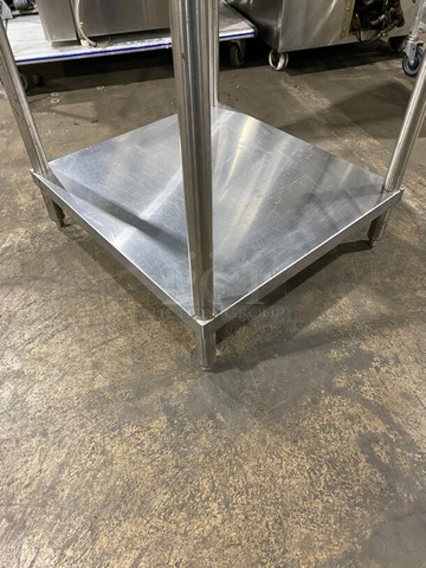 Aero Solid Stainless Steel Work Top/ Prep Table! With Back Splash! With Storage Space Underneath! On Legs! - Image 6 of 7