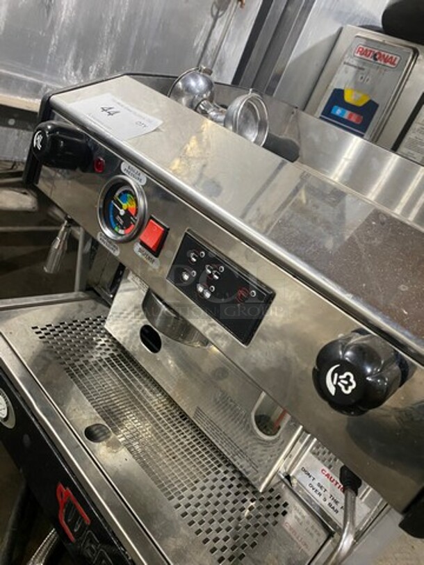 Wega Commercial Countertop Cappuccino/Espresso Machine! All Stainless Steel! Model: EVD1AT SN: 409147 110V - Image 6 of 11