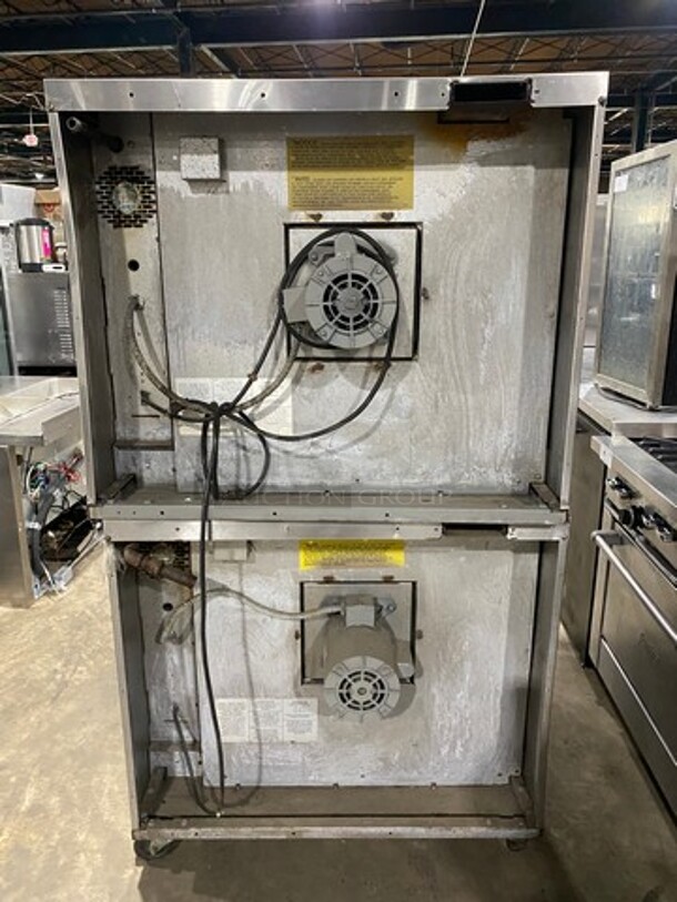 Garland Commercial Gas Powered Double Deck Convection Oven! With View Through Doors! Metal Oven Racks! All Stainless Steel! On Casters! 2x Your Bid Makes One Unit! - Image 3 of 10