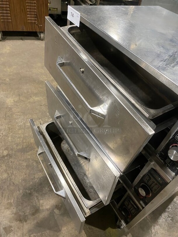 Hatco Commercial Countertop Electric Powered 3 Drawer Warmer! Solid Stainless Steel! - Image 5 of 8