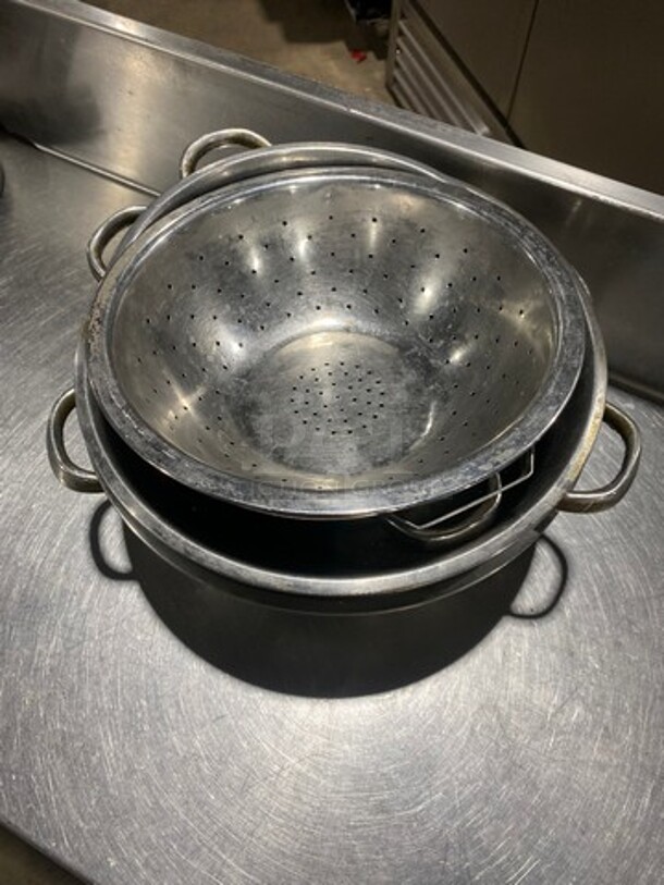 Stainless Steel! Strainers! With Side Handles! 4x Your Bid! - Image 2 of 7