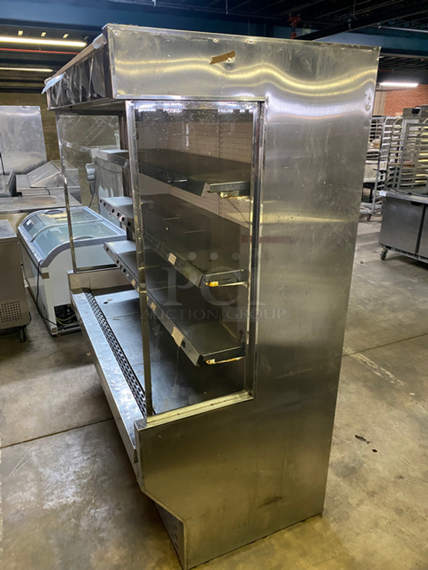 NICE! S & V Commercial Refrigerated Open Grab-N-Go Display Case! With Shelves! All Stainless Steel! Model: GC72SC SN: H1400002 208V 60HZ 1 Phase - Image 2 of 8
