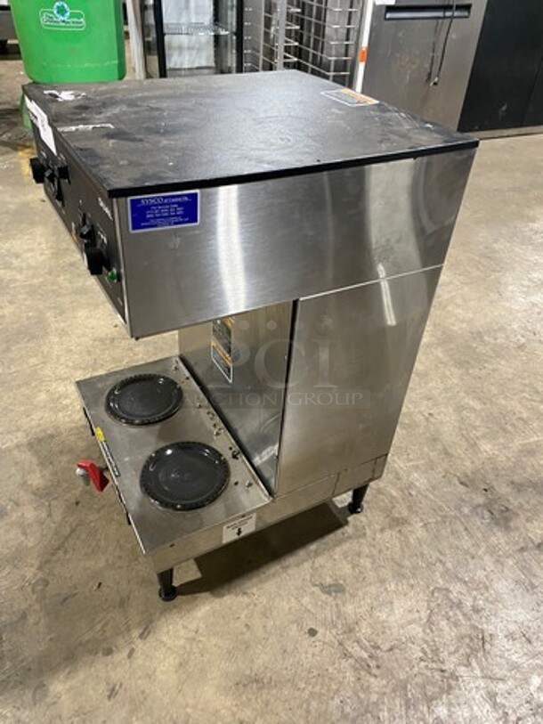 Bunn Commercial Countertop Dual Coffee Brewing Machine! With Hot Water Line! All Stainless Steel! On Small Legs! Model: DUAL SN: DUAL126259 120V 60HZ 1 Phase - Image 2 of 8
