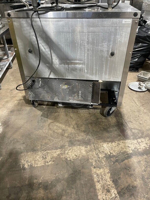 True Commercial 2 Door Lowboy/Worktop Cooler! All Stainless Steel! On Casters! Model: TUC36 SN: 8710930! 115V 60HZ 1 Phase! - Image 3 of 7