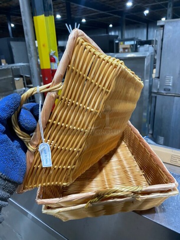 Multi-Purpose Use Woven Baskets! With Side Handles! 3x Your Bid! - Image 4 of 5