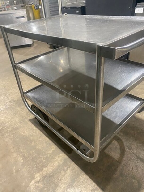 Commercial 3 Tier Utility Cart! Stainless Steel! On Casters! - Image 4 of 8