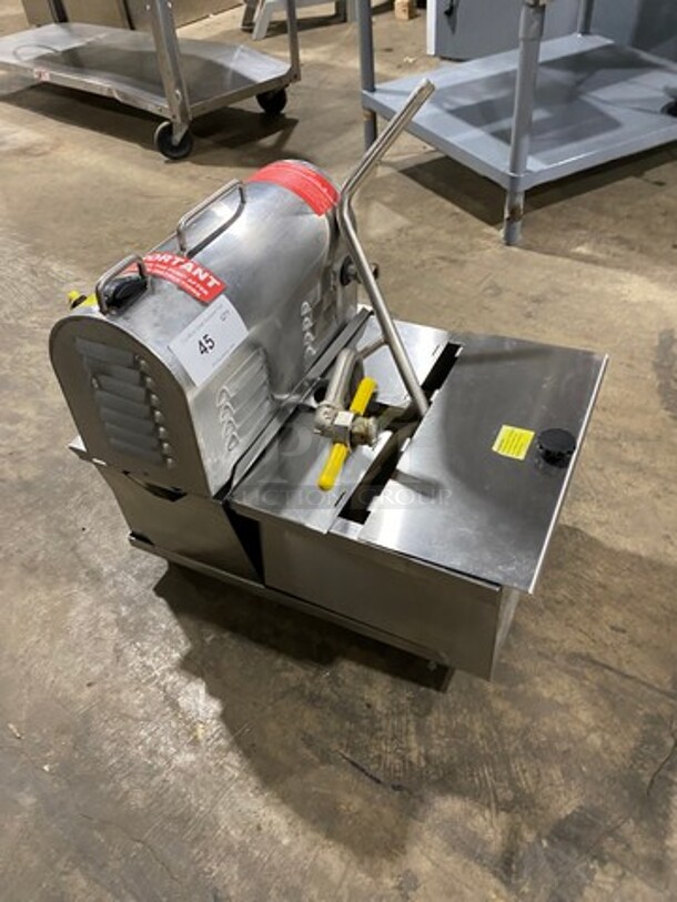 DON'T REGRET IT! NICE, R.F. HUNTER Stainless Steel Commercial Portable Oil Filtration System! MODEL HF80 110-115V/60HZ/ 1 Phase - Image 2 of 8
