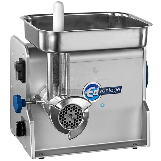 BRAND NEW SCRATCH & DENT! Edlund Edvantage EDVG-12SS #12 Electric Meat Grinder With Stainless Steel Components - 120V; 1/2 hp - Cord Needs To Be Re-Attached. 