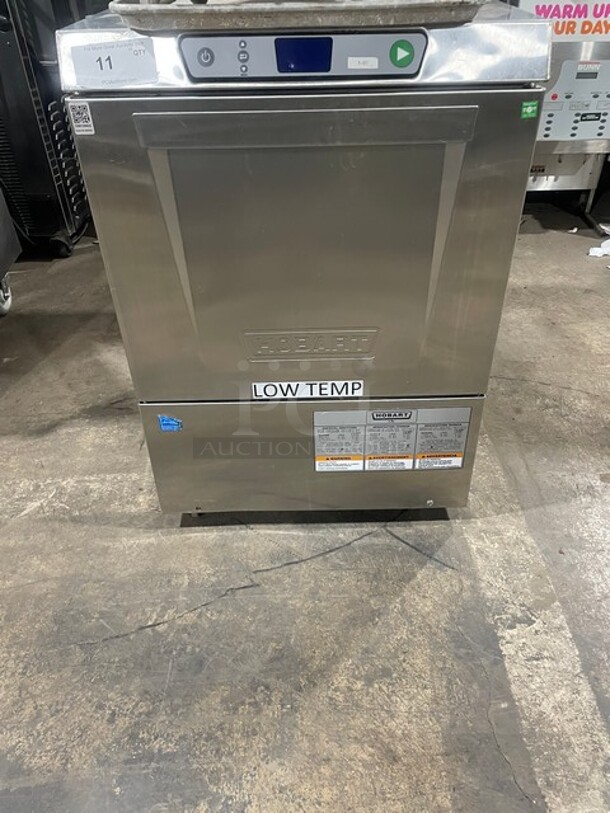 WOW! Hobart New Body Style Commercial Undercounter Dishwasher! All Stainless Steel! With Peg Rack! On Casters! 120V 1PH! Model: LXEC SN: 231185021!  - Image 1 of 9