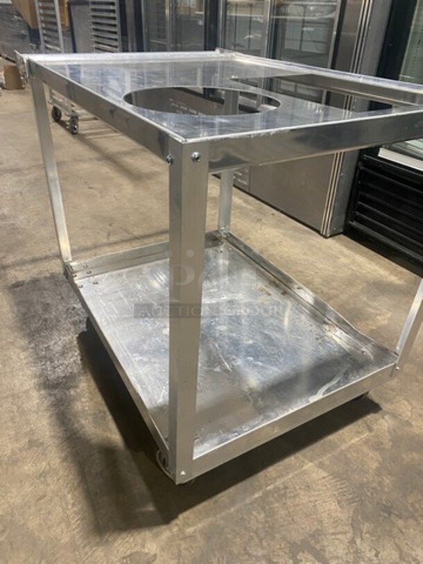 Win Holt Commercial Food Service Cart! With Storage Space Underneath! All Stainless Steel! On Casters! - Image 3 of 8