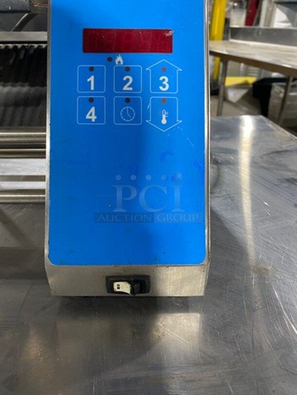 Deli Chef Commercial Countertop Electric Powered Panini/Sandwich Grill! Press With Ribbed Surface! All Stainless Steel! Model: A1 SN: A10146FG 120V - Image 8 of 8